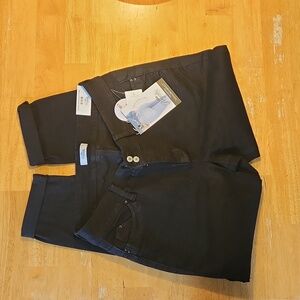 NWT Women's Royalty for Me mid rise ankle black denim Jeans 14W